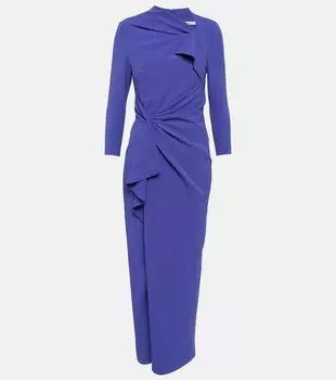 Платье макси avery из крепа Safiyaa, фиолетовый