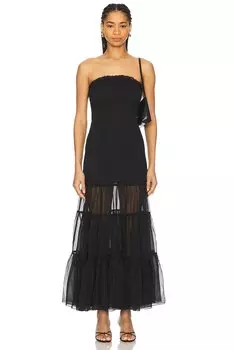 Платье макси Azura без бретелек Bardot, black