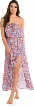 Платье макси-бандо Pebble Beach La Blanca, мульти