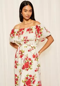 Платье макси BARDOT ELASTICATED REGULAR FIT Friends Like These, белый