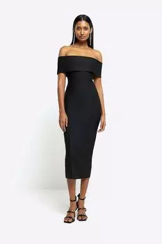 Платье макси Bardot River Island, черный