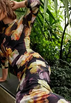 Платье макси BATWING SLEEVE Next, черный