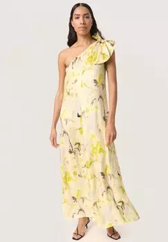 Платье макси BECCA ONE SHOULDER CAMPAIGN Soaked in Luxury, желтый