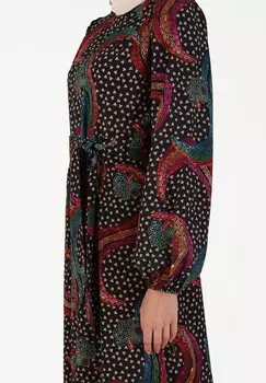 Платье макси BENIN Modanisa, черный