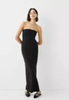Платье макси Bershka, черный