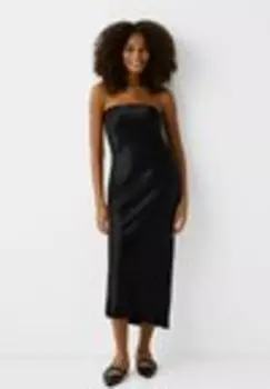 Платье макси Bershka, черный