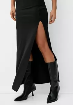 Платье макси Bershka, черный деним