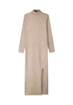 Платье макси Bershka, песочный