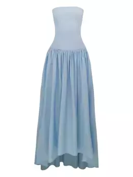 Платье макси без бретелей AZEEZA, синий