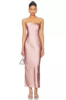 Платье макси без бретелек эмма More To Come, красный