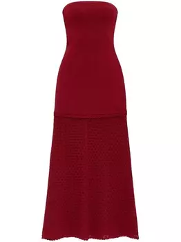Платье макси без бретелек Posse, красный