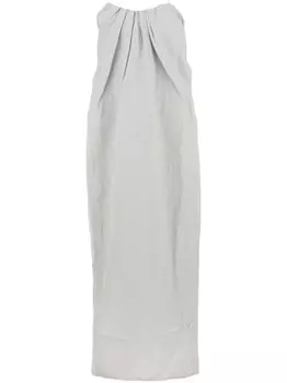 Платье макси без бретелек со складками Co, синий