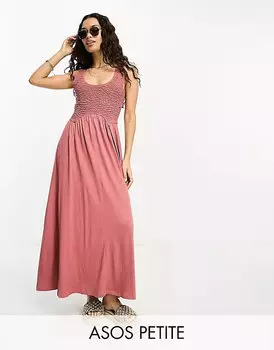 Платье-макси без рукавов Asos Design, розовый