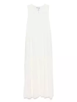 Платье макси без рукавов DKNY, белый