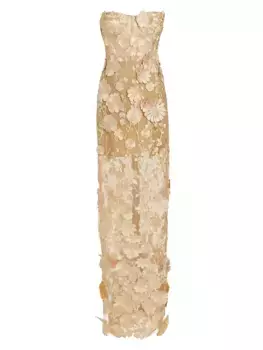 Платье макси без рукавов Jasmine Bronx And Banco, цвет cream floral