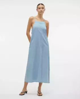 Платье макси без рукавов Vero Moda, светло-голубой
