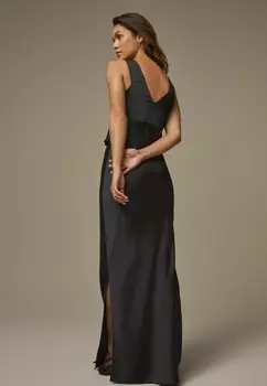 Платье макси BIAS CUT REGULAR FIT Laura Ashley, черный