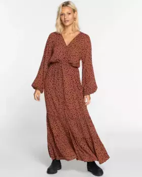 Платье макси Billabong "Good Day", цвет Americano