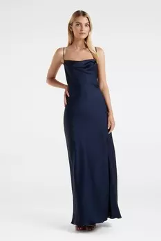 Платье макси Blair с декоративной спинкой Forever New, синий