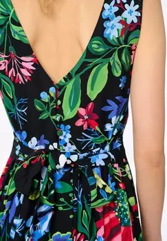 Платье макси blue shadow, разноцветный