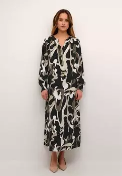 Платье макси BPELLA Kaffe, цвет grey black organic print