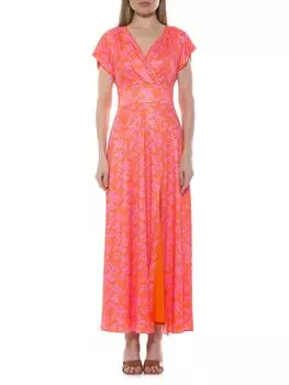 Платье макси Brielle Surplice Alexia Admor, цвет Blush Multi