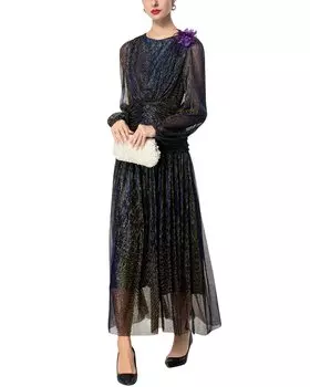 Платье макси BURRYCO, черный