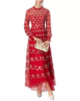 Платье макси BURRYCO, красный