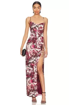 Платье макси Camila Coelho Daffodil, цвет Magenta