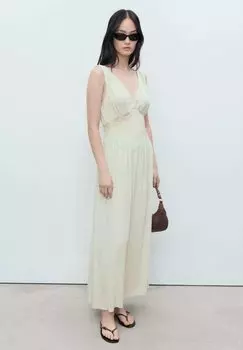 Платье макси CAMISOLE Mango, мятный