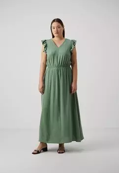 Платье макси Carmetta Life Long Dress Only, зеленый