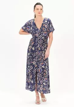 Платье макси Caroll, бирюзовый