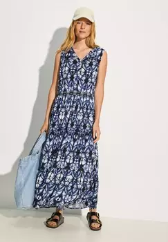 Платье макси Cecil, синий