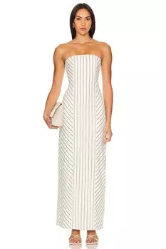 Платье макси celia column от x revolve House Of Harlow 1960, бежевый