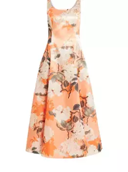 Платье макси Charlotte Leo Lin, оранжевый