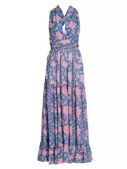 Платье макси Chloe с цветочным принтом и перекрестной спиной Hannah Artwear