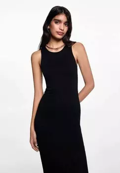 Платье макси CHOCO Mango Kids, черный