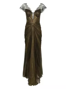 Платье макси Cindy Iris Serban, коричневый