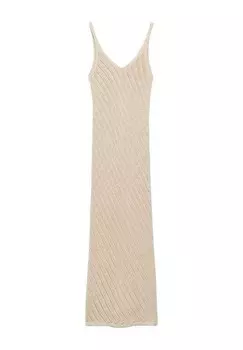 Платье макси CODINA Mango, золото