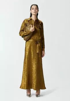 Платье макси COLZANI Pinko, золотой