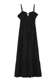 Платье макси CORPETTO PUNTO SMOCK Calliope, черный