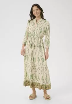 Платье макси CRAlora Cream, зеленый