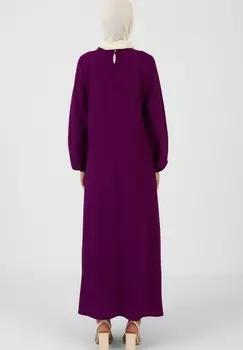 Платье макси CREW NECK-MODEST-TAVIN Modanisa, фиолетовый
