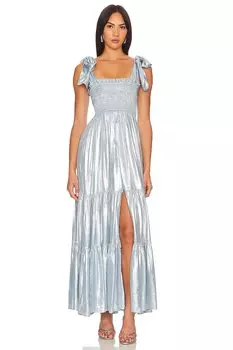 Платье макси цвета нефрита Sundress, цвет torine tender bleu