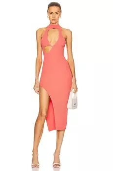 Платье макси David Koma For FWRD, красный