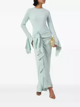 Платье макси Della Solace London, зеленый