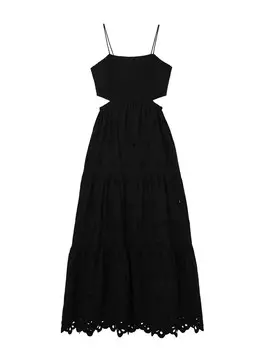 Платье макси Desigual Dress, черный