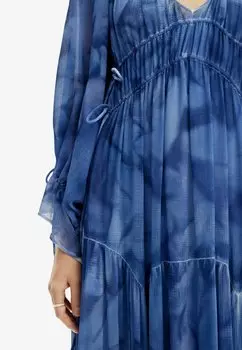Платье макси Desigual, синее