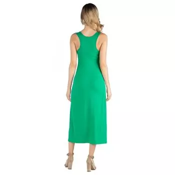 Платье макси для беременных 24Seven Comfort с круглым вырезом и открытой спиной 24Seven Comfort, оранжевый