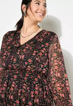 Платье макси DOPPELLAGIG ASIA Studio Untold, коралл